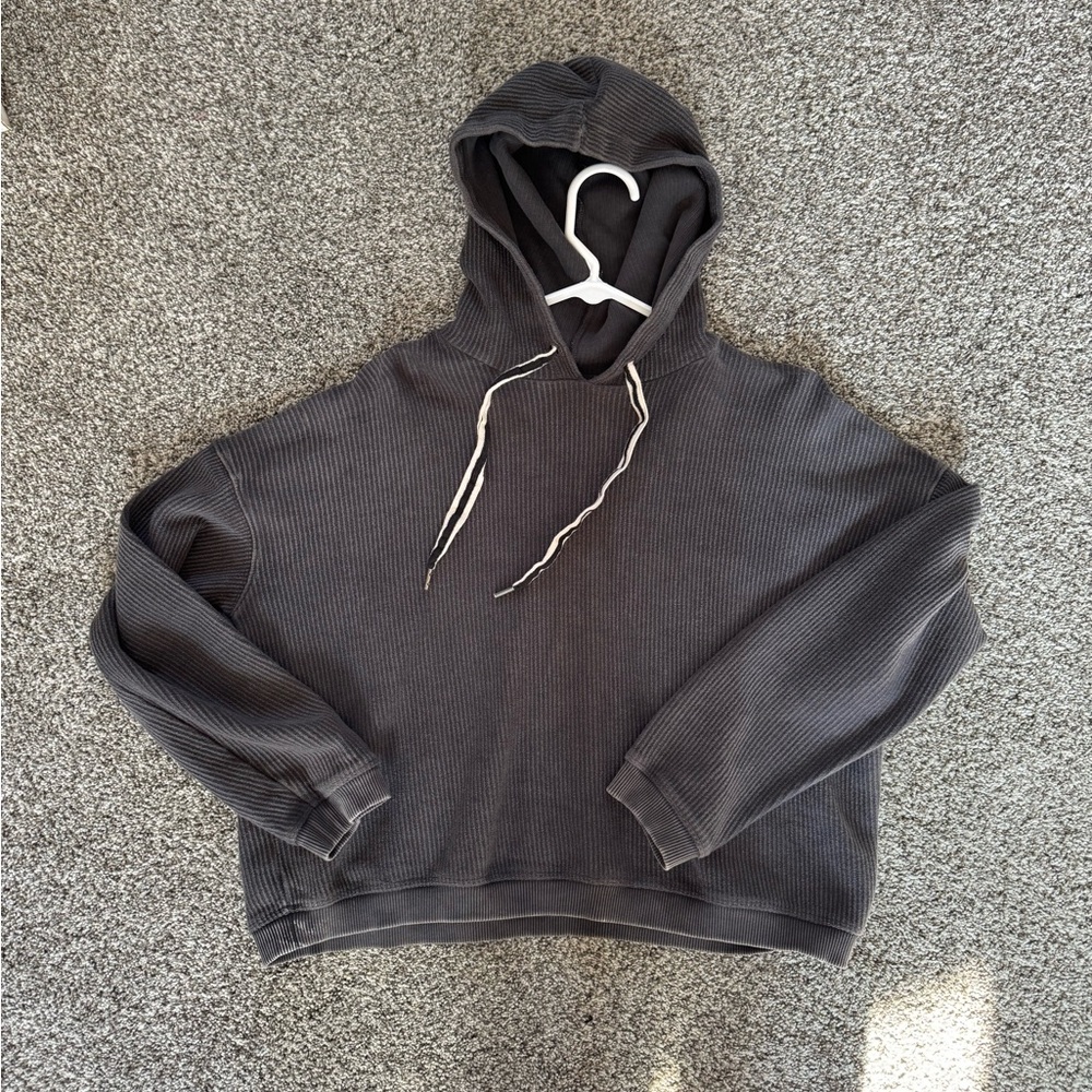 Aerie Grey Cropped Sweatshirt